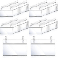 50pcs Plastic Label Holders Price Tag Ticket Hanger Clips