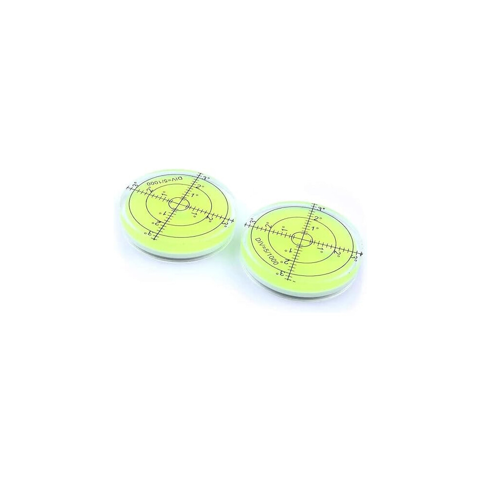 2 Pcs Bubble Level Circular Precision Spirit Level Round Spirit Level Bubble 66 Mm For Measuring Instrument 7658418105829