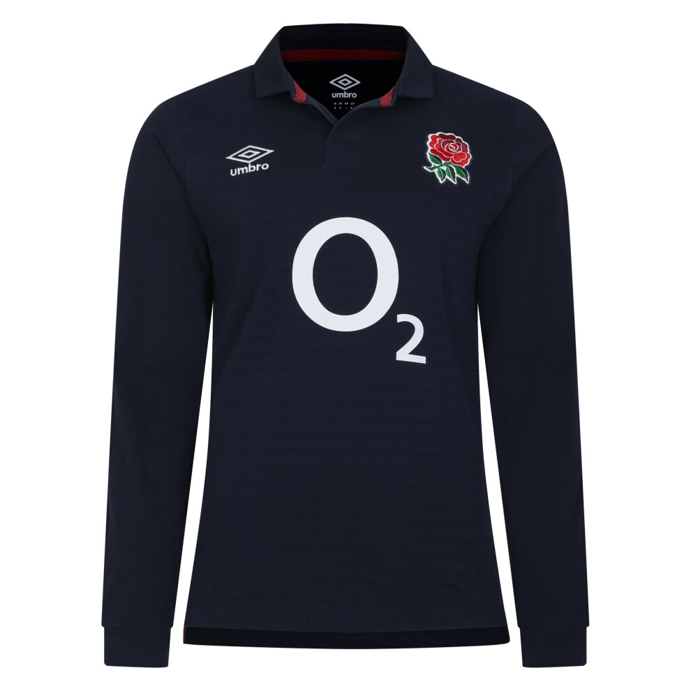 (13 Years, Navy Blue/White/Red) Umbro Childrens/Kids 23/24 England Rugby Alternative Jersey