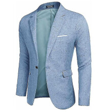 Mens Blazer Slim Fit,flax Business Casual Suit Jacket 6 Colors