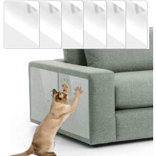 Pack Of 6 Scratch Protection Sofa Cat, 45 Cm X 20 Cm, Transparent Cat Scratch Protection Furniture, Scratch Protection For Sofa