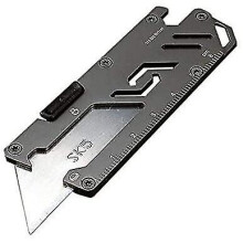 Stainless Steel Edc Folding Utility Knife Wallpaper Knife Paper Cutter Outdoor Mail Knife Peeler Rescue Knife E
