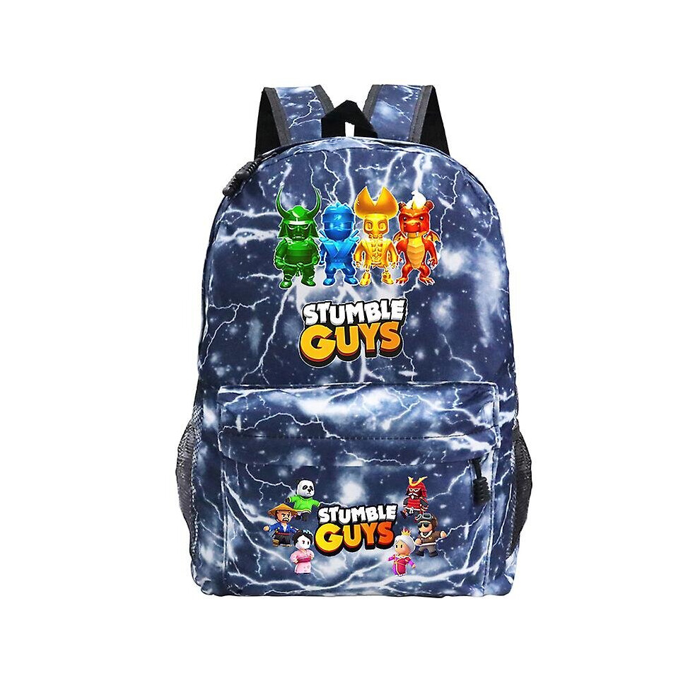 Large Capacity School Bag Stumble Guys Backpack Kids Camping Bag Simple Students Bookbag Casual Bag Stumble Guys Travel Rucksack