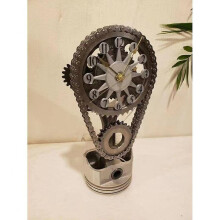 Otwoo Rotating Gear Clock Industrial Steampunk Vintage For Home Decor