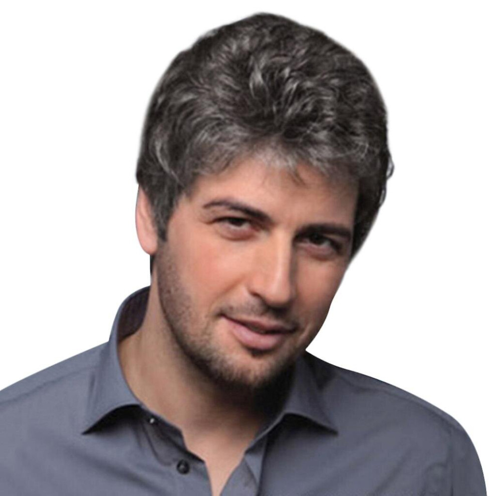 Fashion Short  Wigs For Men Wig Man Male Brown Handsome  Cool Wig New