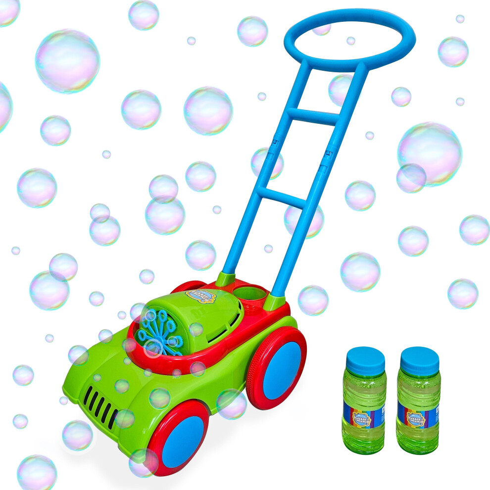 Bubble Mania Bubble Lawn Mower Toy - Kids Bubble Machine