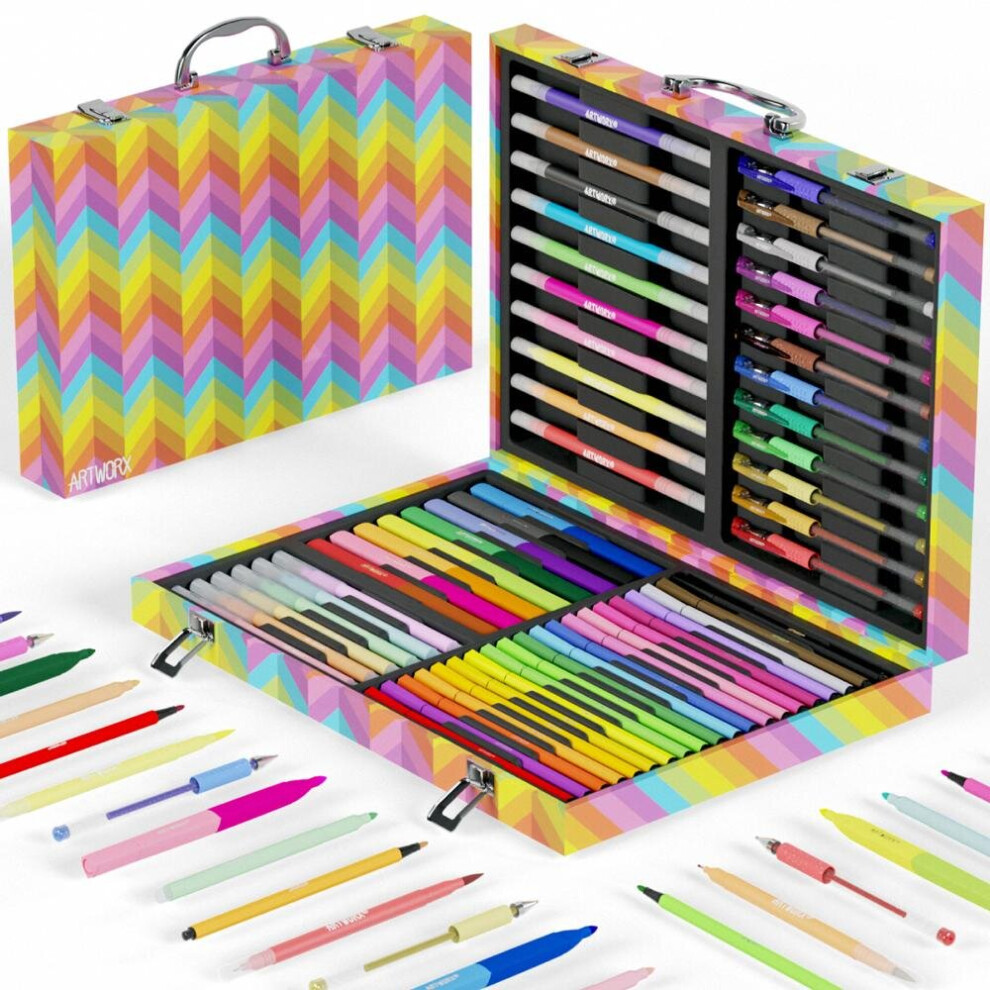 Artworx Colouring Art Case - Art Pens Set