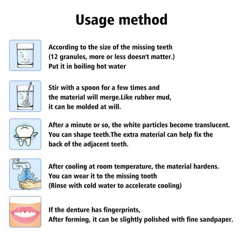 Temporary Tooth Repair Kit, Teeth Replacement Kit For Fix Filling The Missing Broken Tooth 1