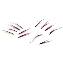 12xtube Fly Fishing Mini Sunray Shadow Riffle Hitch Salmon Flies Artificial Feathers Steelhead Flies 13.3cm