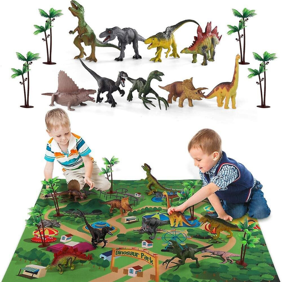Dinosaurs Toy Figure With Activity Play Mat