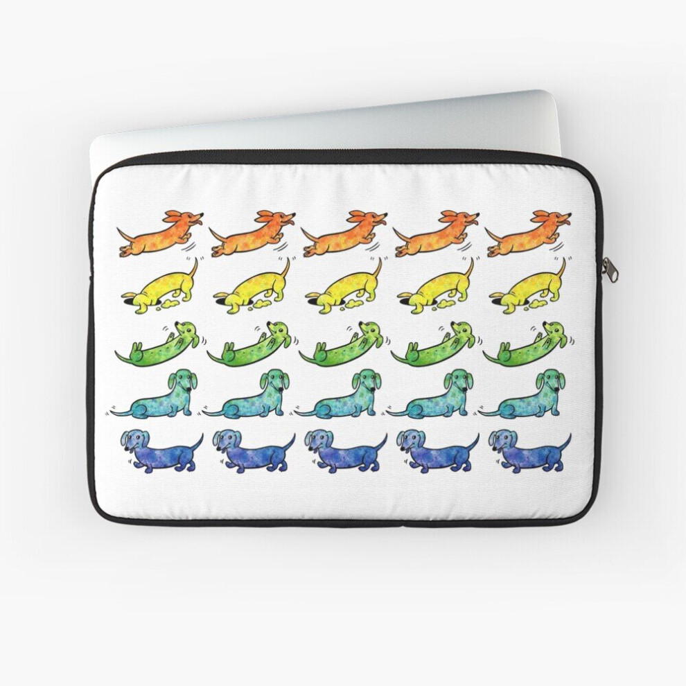 Laptop Sleeve Watercolor Dachshunds 10 12 13 15 17 Inch Case Notebook Tablet Carrying Bag Cover 7802738424485