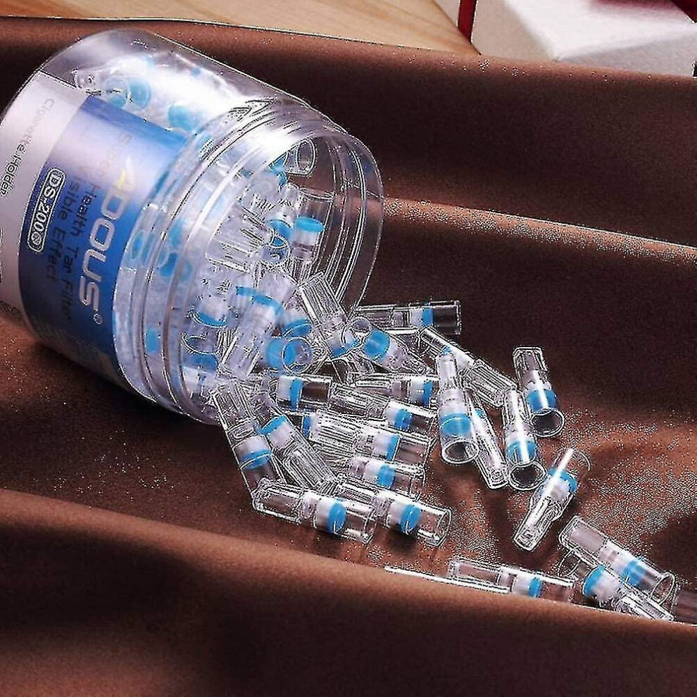 100pcs Cigarette Holder,disposable Cigarette Filter Tobacco Smoking Reduce Tar Filtration Cleaner Holder,2 Boxes