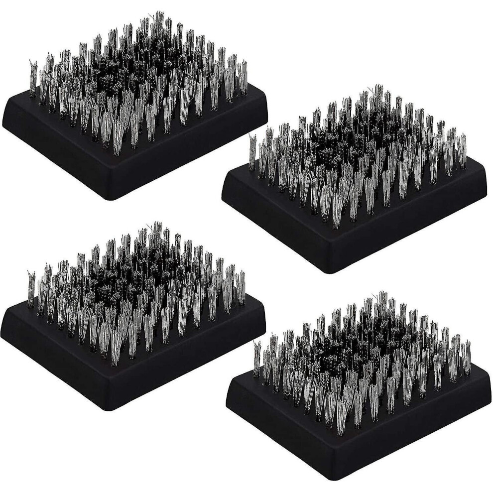 4pcs Grill Brush Replacement Heads,  Wire Bristle Free Grill Cleaning Brush Replaceable Heads Fits Most Grill Brushes, Best Bbq Cleaner
