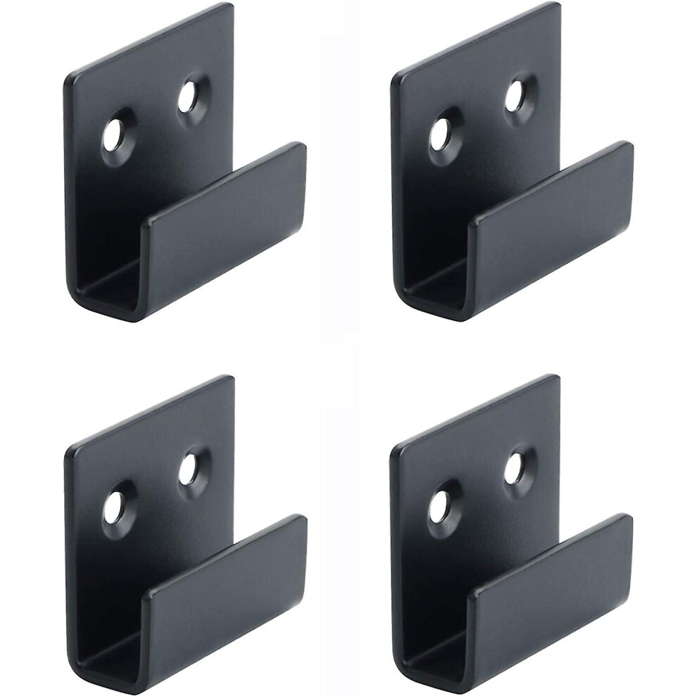 Stainless Steel  Rail Hooks Picture Hanging Mirror Clips Mirror Fixings Hanging Kits Heavy Duty Ceramic Tile Display Bracket(6pcs)