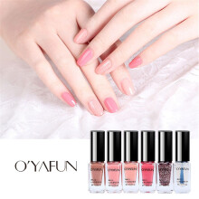 Oyafun Daily Disposable Water-based Peelable Nail Polish 6 Colors