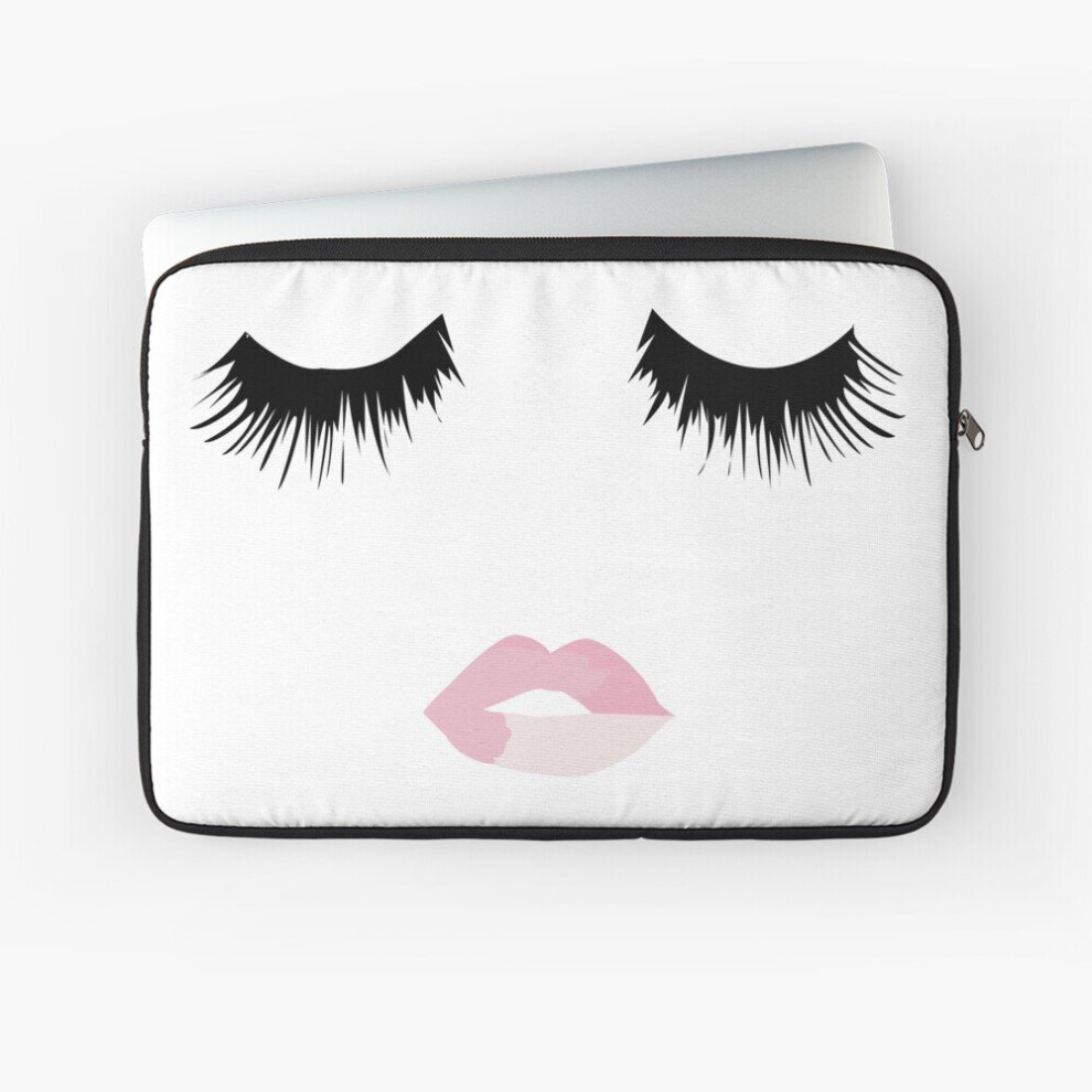 Laptop Sleeve Eyelash Lip Print 10 12 13 15 17 Inch Case Notebook Tablet Carrying Bag Cover 7802738488661