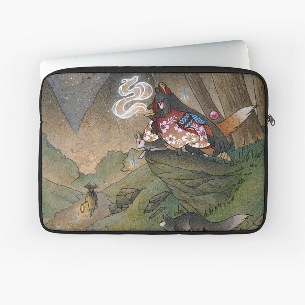 Laptop Sleeve Okina's Illusion - Kitsune Yokai Teakitsune 10 12 13 15 17 Inch Case Notebook Tablet Carrying Bag Cover 7802738480825