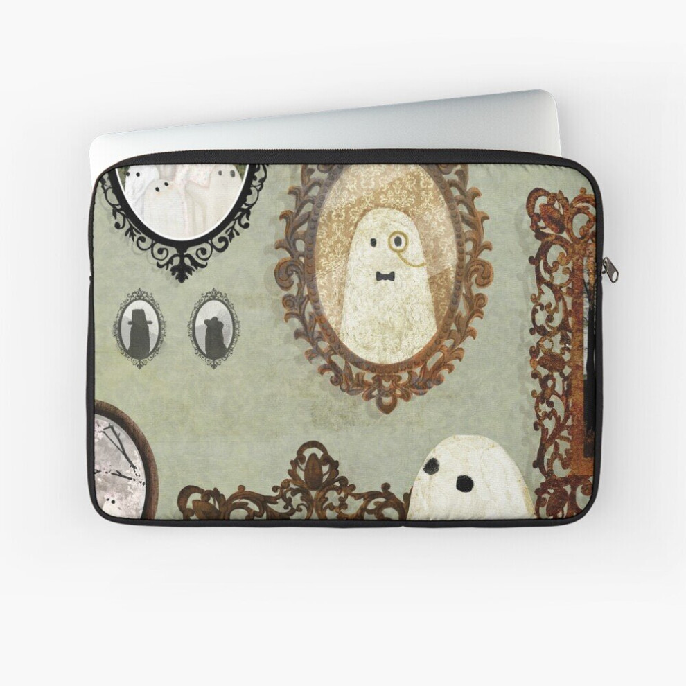 Laptop Sleeve There's A Ghost In The Portrait Gallery 10 12 13 15 17 Inch Case Notebook Tablet Carrying Bag Cover 7802738501605