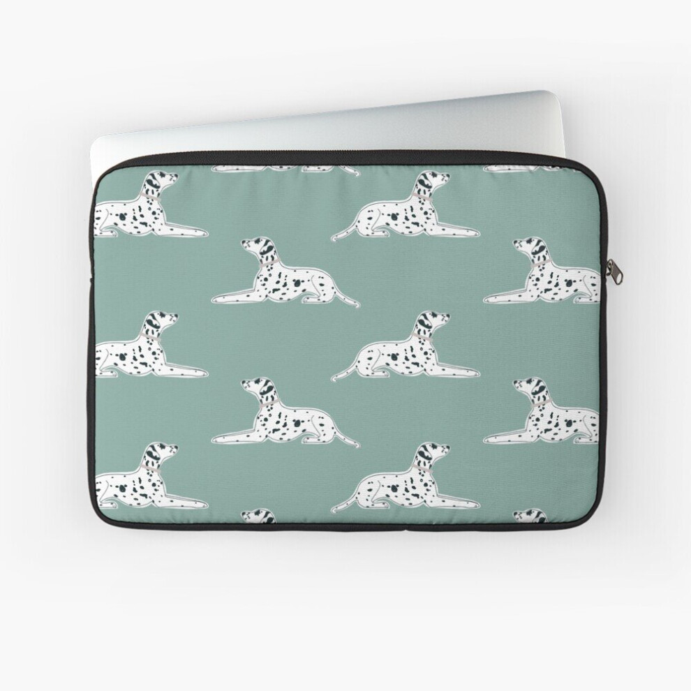 Laptop Sleeve Dalmatians On Robins Egg 10 12 13 15 17 Inch Case Notebook Tablet Carrying Bag Cover Blue 7802738516494