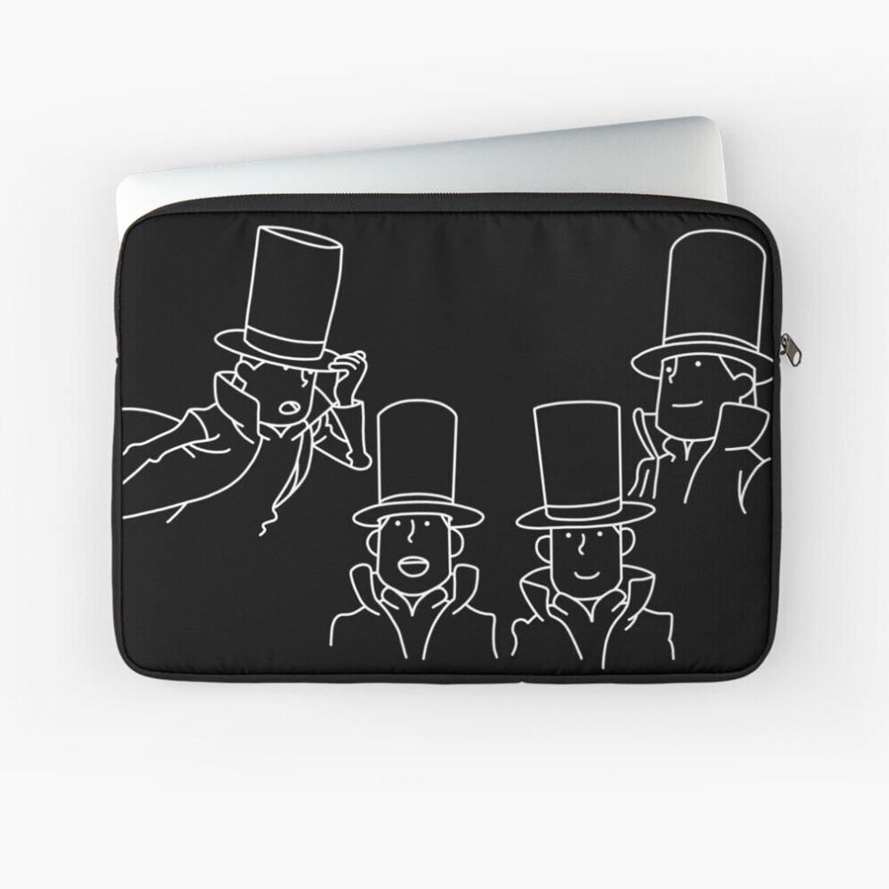 Laptop Sleeve Concept Art Professor Layton 10 12 13 15 17 Inch Case Notebook Tablet Carrying Bag Cover 7802738511215