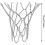 Outdoor Basketball Net, Replacement Basketball Net, Outdoor Basketball Net, Metal Basketball Net, Standard Durable Galvanized Basketball Net For Indoo 2