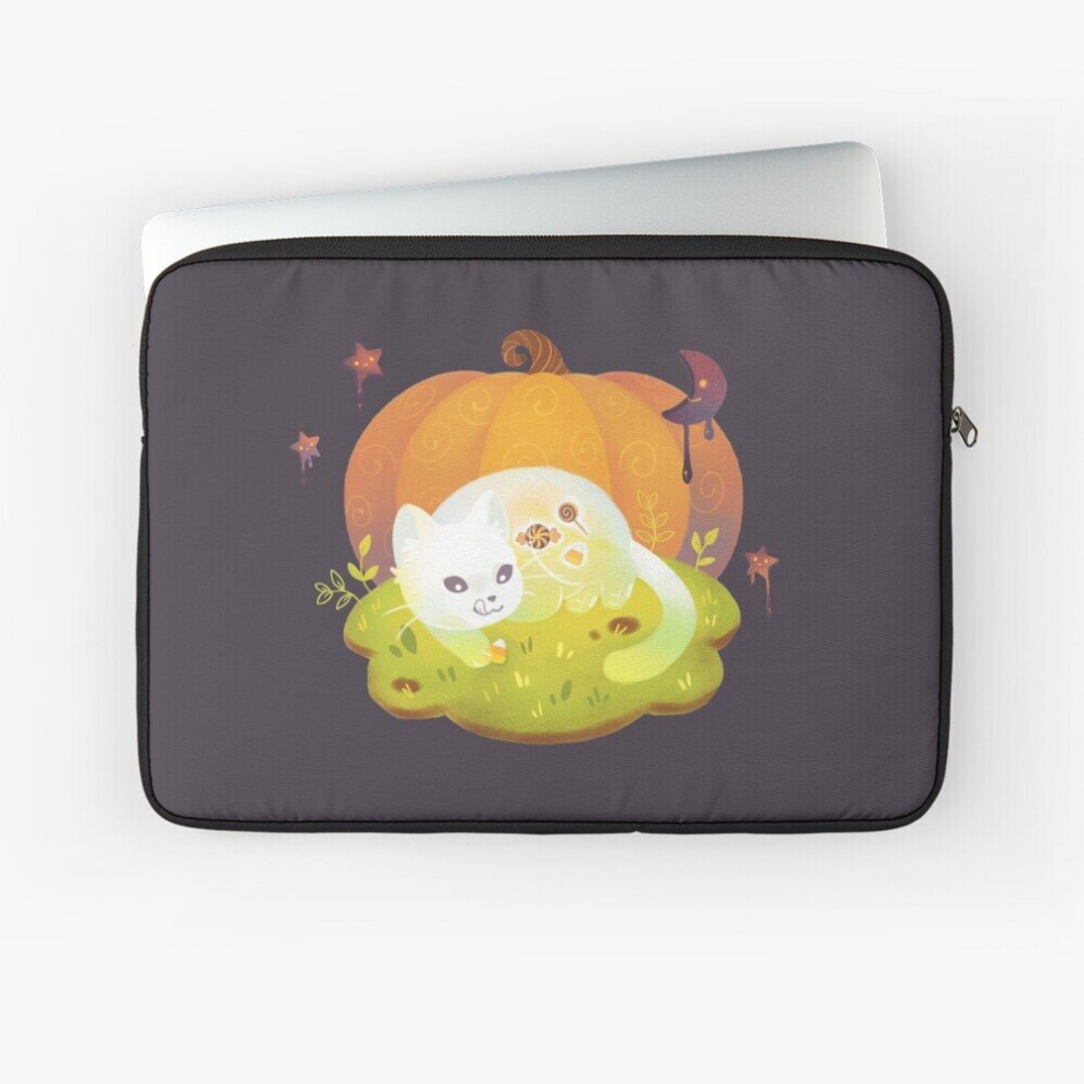 Laptop Sleeve Ghost Kitty And Treats 10 12 13 15 17 Inch Case Notebook Tablet Carrying Bag Cover 7802738444681