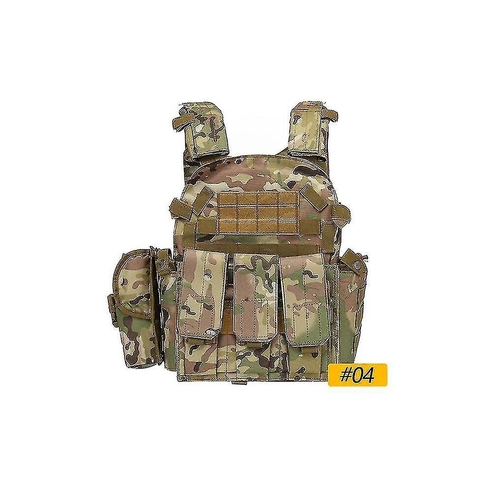 New Military Tactical Vest Airsoft Hunting Vest Outdoor Men Modular Vest Molle Combat Assault Plate Carrier With Hydration Pocket
