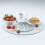 The Magic Toy Shop GEEZY rotating tray Glass Rotating Cake Stand Turntable Plate Display Serving Dish 7
