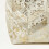 Homescapes Gold & Grey Geometric Diamond Leather Pouffe Bean Cube 3