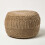 Homescapes (Beige Taupe) Sofia Pleated Velvet Pouffe 1