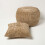 Homescapes (Beige Taupe) Sofia Pleated Velvet Pouffe 6