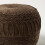 Homescapes (Brown) Sofia Pleated Velvet Pouffe 4