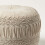 Homescapes (Cream) Sofia Pleated Velvet Pouffe 4