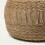 Homescapes (Beige Taupe) Sofia Pleated Velvet Pouffe 3