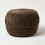 Homescapes (Brown) Sofia Pleated Velvet Pouffe 1