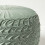 Homescapes (Green) Grace Pleated Velvet Pouffe 4
