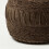 Homescapes (Brown) Sofia Pleated Velvet Pouffe 3