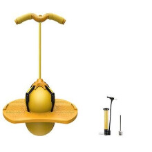 (yellow) Kids Safe Bounce Pogo Stick Safe Fun Play Children's Pogo Stick Jumper Toy