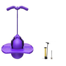 (purple) Kids Safe Bounce Pogo Stick Safe Fun Play Children's Pogo Stick Jumper Toy