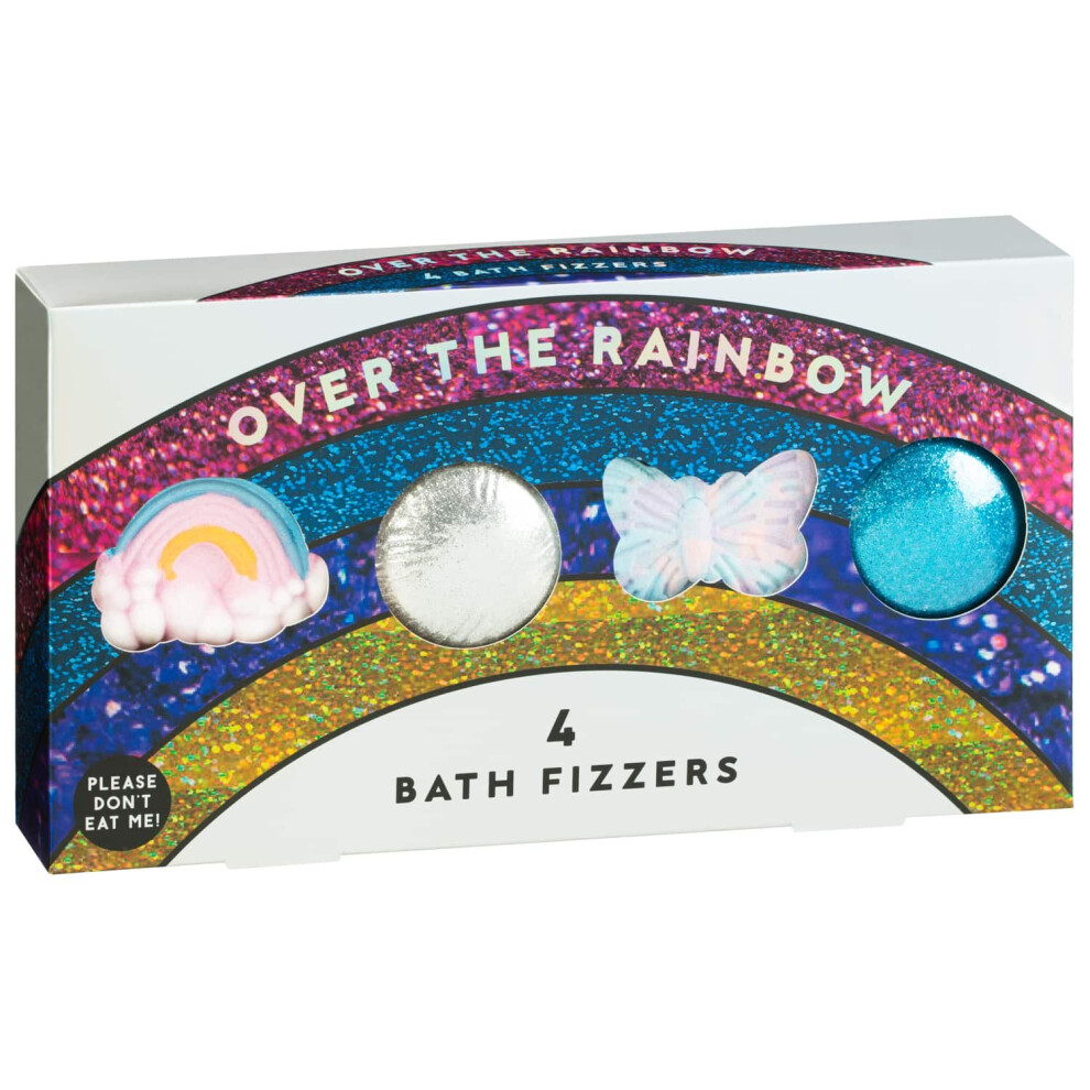 (Over The Rainbow -White ) Fruity Bath Bomb Collection Scented Bath Fizzers