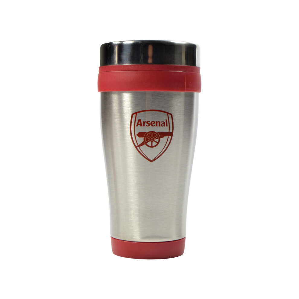 (Arsenal FC) Football Executive Handleless Metallic Travel Mug