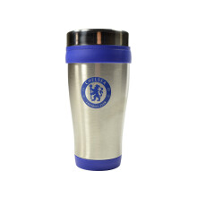 (Chelsea FC) Football Executive Handleless Metallic Travel Mug