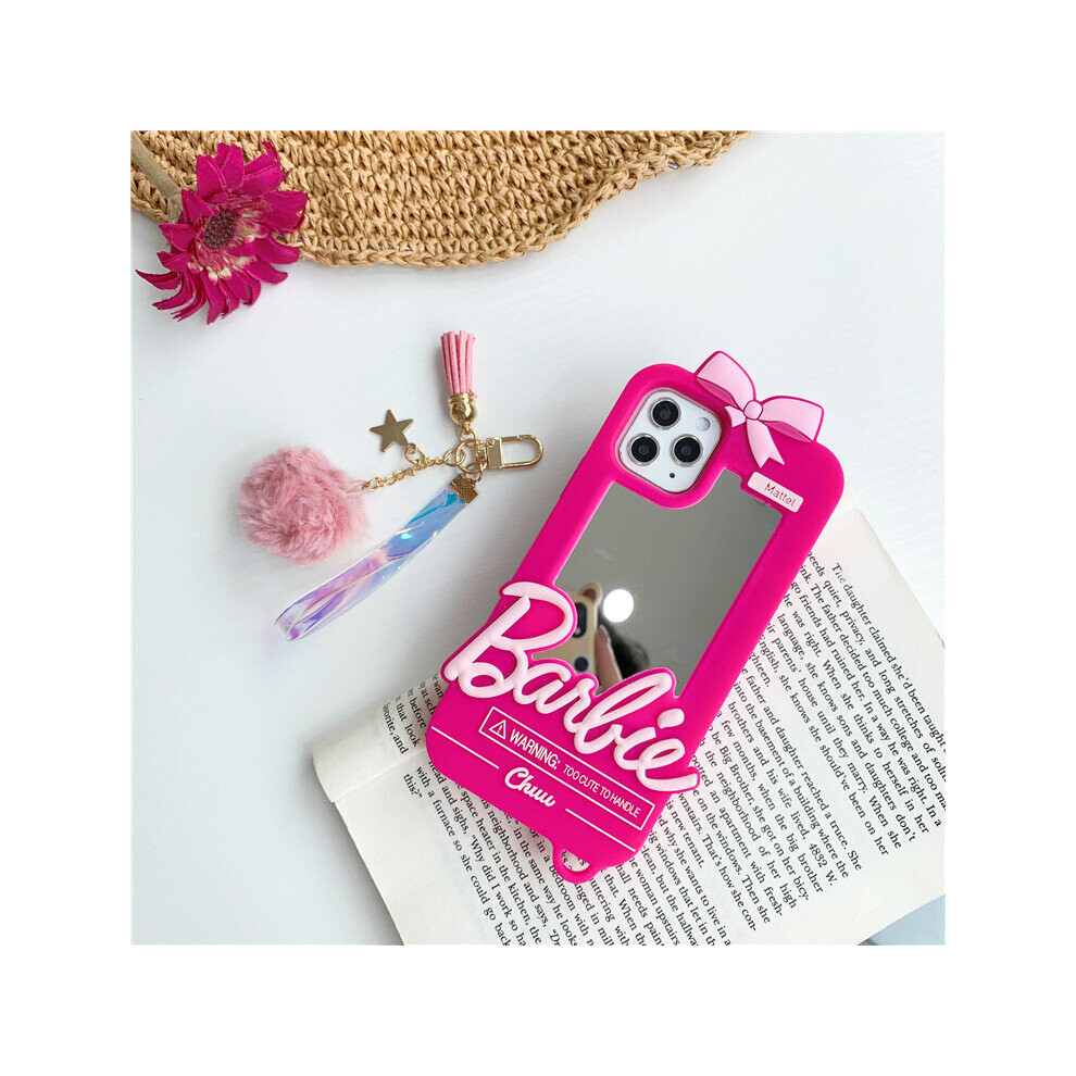 Case for iPhone 12/12pro universal Barbie mirror single shell Silicone 3D Barbie Mirror Cartoon No33869