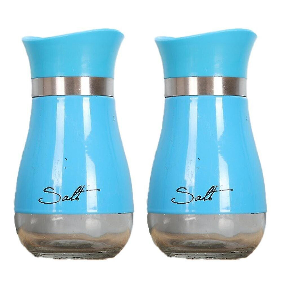Salt And Pepper Shakers Set, Glass Bottom Salt Pepper Shaker With Stainless Steel Lid For Kitchen Cooking