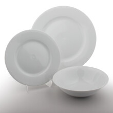 (18pc set) Dinner Set Plates Bowls Dinerware White Porcelain