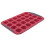 (Red) Daily Bake Silicone 24-Cup Mini Muffin Pan 2
