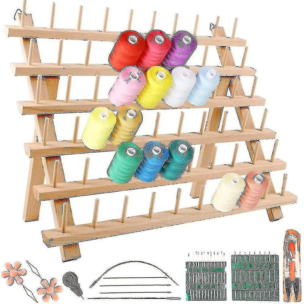 Embroidery Thread H, 60 Spools H Thread Rack Bing Rack With Sewing Scissors Th For Embroidery H Separated