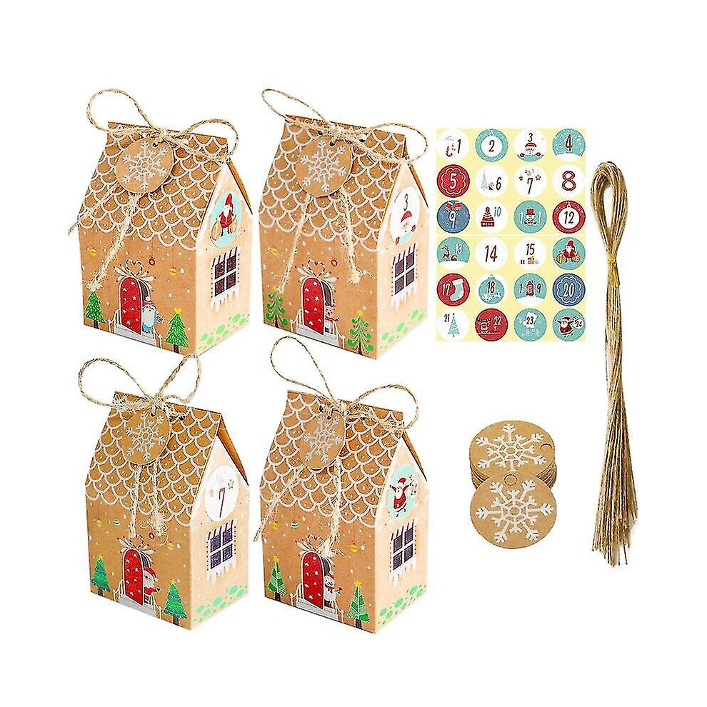 24 Gingerbread Gift Box With Advent Calendar