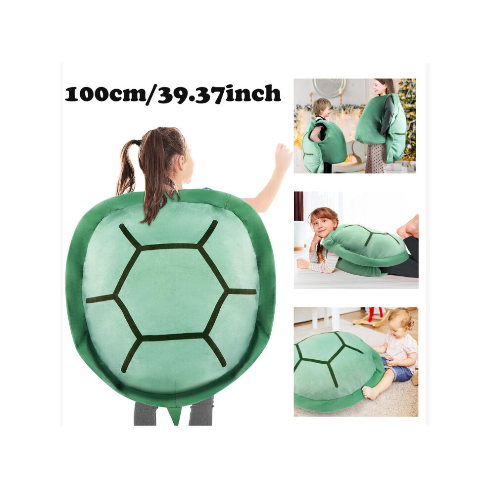 (100CM ) Multi-Purpose Wearable Turtle Shell stuffed Animal Large Toy Plush Pillow Filler 80/100CM Sea Turtle Costume stuffed Animal Gift For Child Ad
