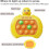 Pop It Game Light Up Fidget Toy, Quick Push Game Console, Whack A Mole Game, Decompression Breakthrough Puzzle Pop Game Machine 3
